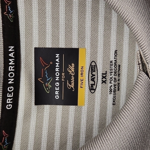 𝅺greg Norman Tasso Elba golf shirt XXL EUC - Picture 3 of 7